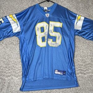 Chargers Reebok Jersey Mens XL Antonio Gates San Diego Powder Blue Vintage NFL